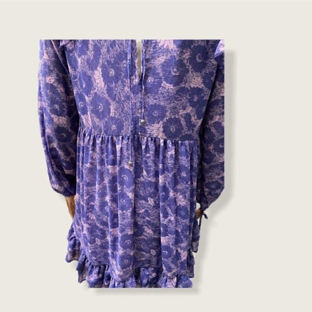 Free People Mini Dress Violet Combo NWT - Picture 6 of 12